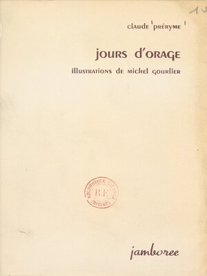 cover image of Jours d'orage